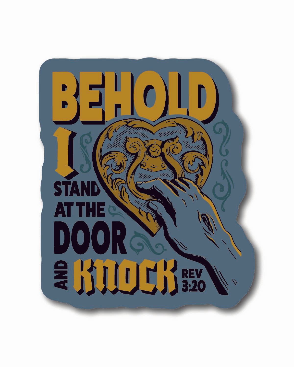 Behold I knock - decal